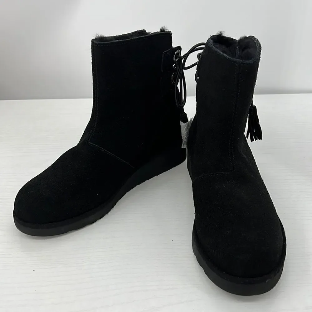 Koolaburra by UGG black suede warm booties